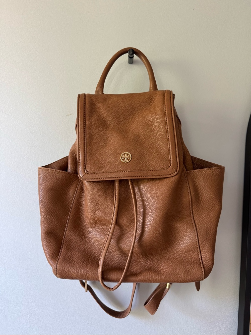 Tory Burch Landon Flap Leather Backpack